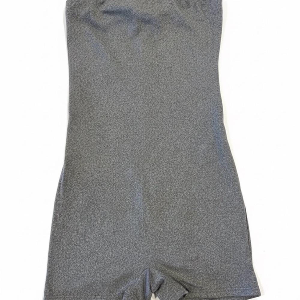 Gray Strapless Romper